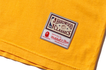 BAPE x Mitchell & Ness Lakers Tee Yellow