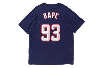 BAPE x Mitchell & Ness Rockets Tee Navy