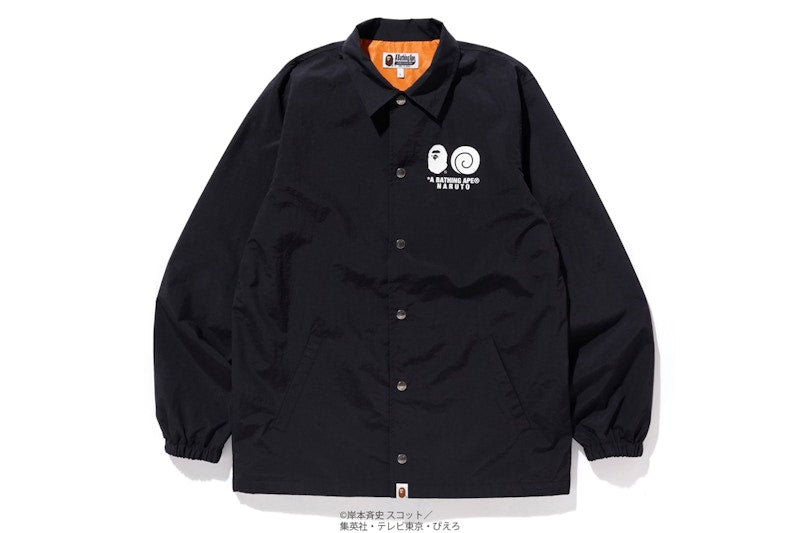 BAPE x Naruto Coach Jacket Black