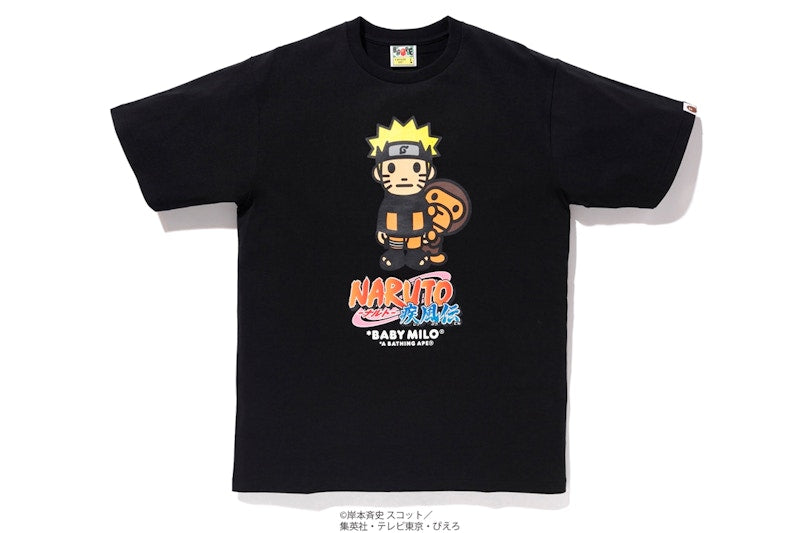 BAPE x Naruto Milo #6 Tee Black