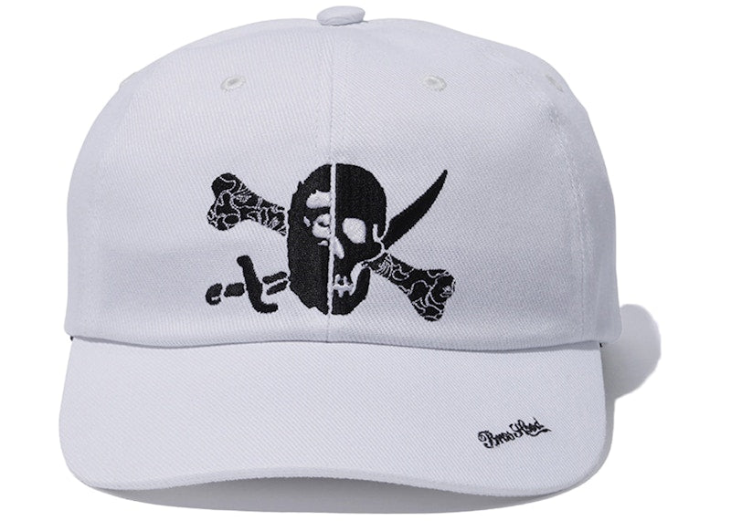 BAPE x Neighborhood Ape & Skull Cap White