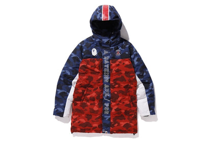 BAPE x PSG Long Down Jacket Navy