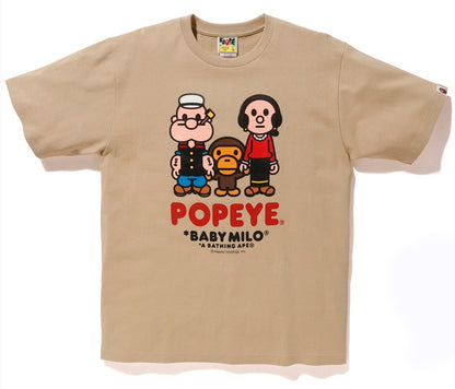 BAPE x Popeye Baby Milo Tee Beige