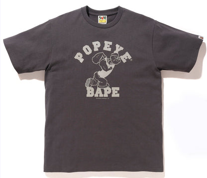 BAPE x Popeye College 1 Tee Charcoal