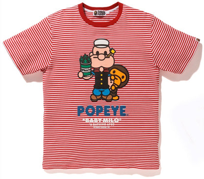 BAPE x Popeye Hoop Tee Red
