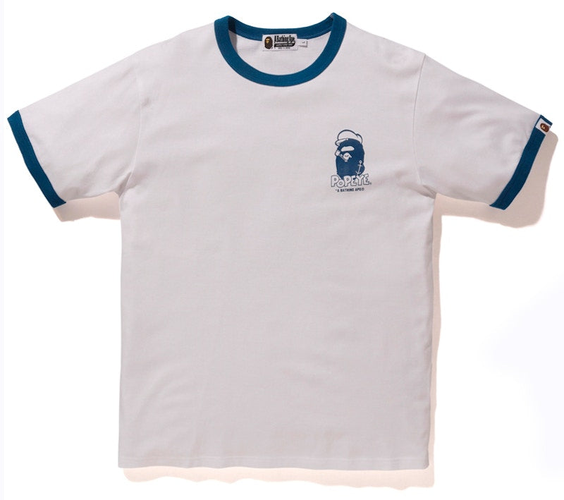 BAPE x Popeye Trim Tee Navy