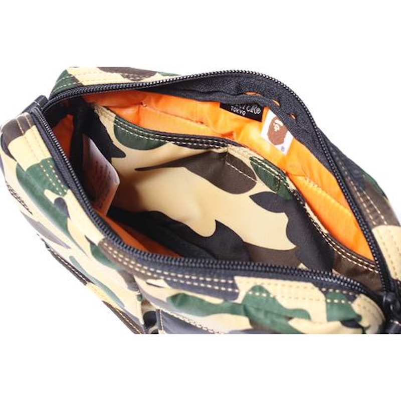 BAPE x Porter 1st Camo Double Pocket Shoulder Bag Yellow