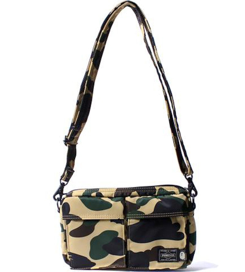 BAPE x Porter 1st Camo Double Pocket Shoulder Bag Yellow