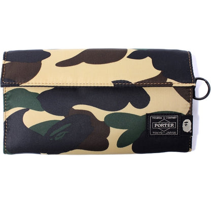 BAPE x Porter 1st Camo Long Wallet Yellow