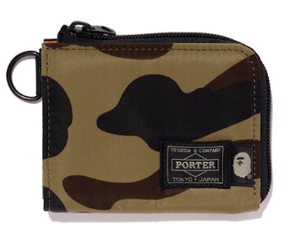 BAPE x Porter 1st Camo Mini Wallet Green