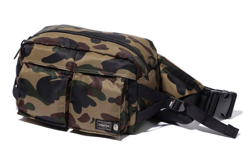 BAPE x Porter 1st Camo Waist Bag Green Camo