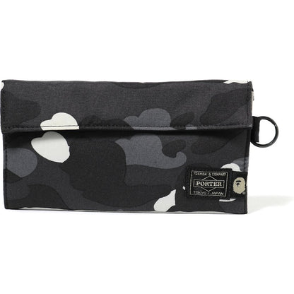 BAPE x Porter City Camo Long Wallet Black