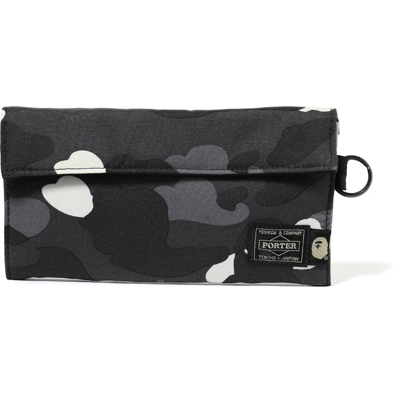 BAPE x Porter City Camo Long Wallet Black