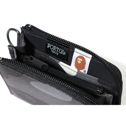 BAPE x Porter City Camo Mini Wallet Black