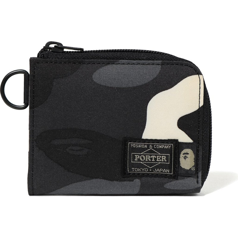 BAPE x Porter City Camo Mini Wallet Black
