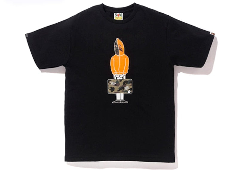 BAPE x Porter Stand Shark Hoodie Tee Black