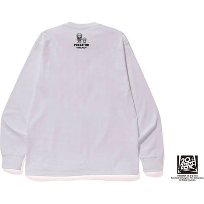 BAPE x Predator College Long Sleeve Tee White