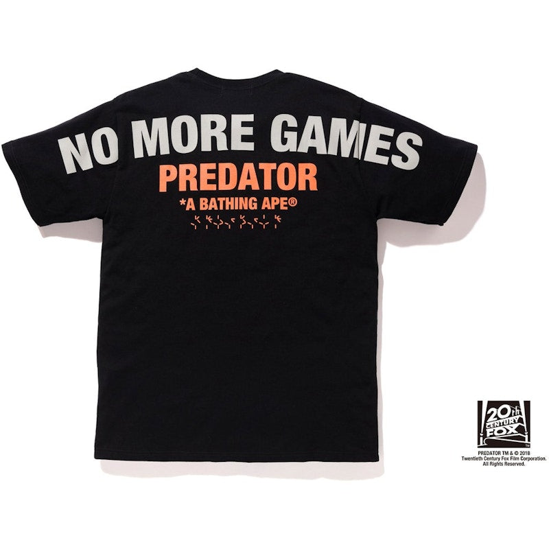 BAPE x Predator Solid Camo Tee Black