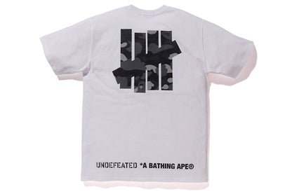 BAPE x Undefeated Apehead Tee White