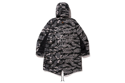 BAPE x Undefeated M-51 Hoodie Jacket Black