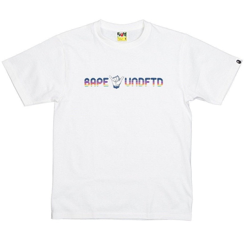 BAPE x Undefeated Shaka Tee White/Blue