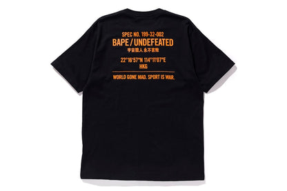 BAPE x Undefeated Sport Is War Ape Head Tee Black