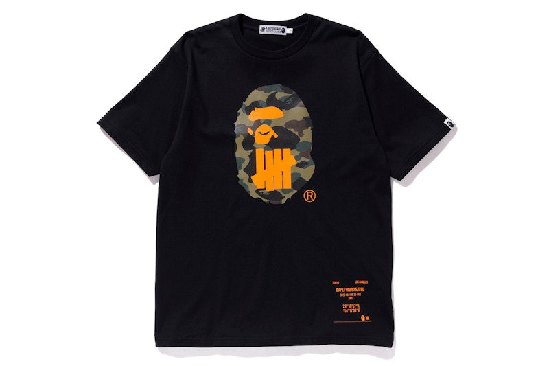 BAPE x Undefeated Sport Is War Ape Head Tee Black