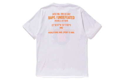 BAPE x Undefeated Sport Is War Ape Head Tee White