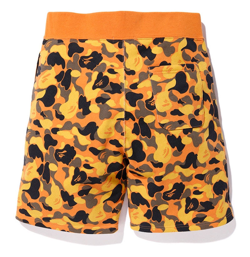 BAPE x XO Shark Sweat Shorts Orange