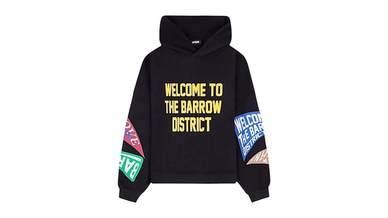 Barrow Logo Hoodie Black
