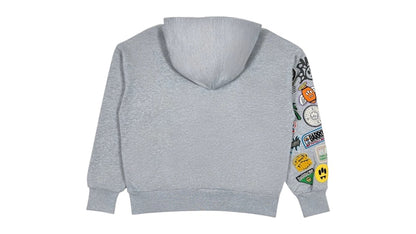 Barrow Patch Hoodie Grey