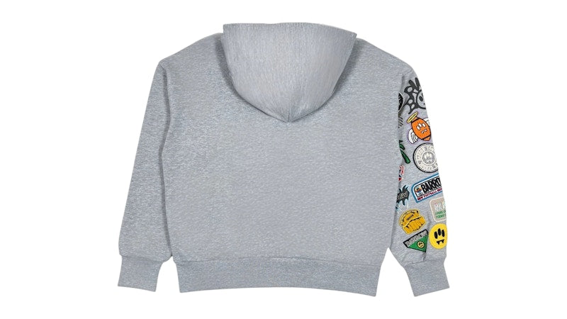 Barrow Patch Hoodie Grey