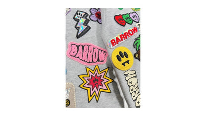 Barrow Patch Hoodie Grey