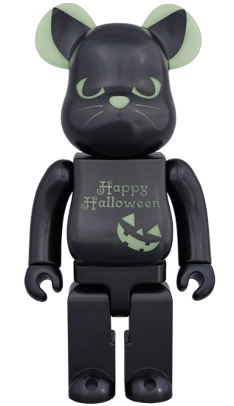 Bearbrick 2016 Halloween 400% Black/Green