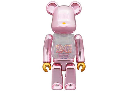 Bearbrick 2G Exclusive 100% & 400% Set Pink Gold Chrome Ver.