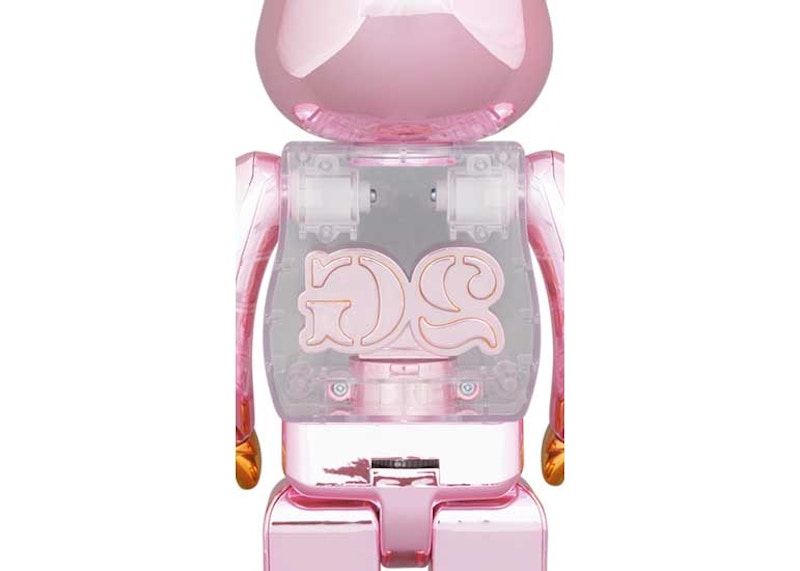 Bearbrick 2G Exclusive 100% & 400% Set Pink Gold Chrome Ver.