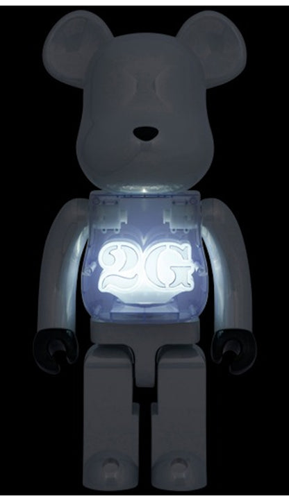 Bearbrick 2G Exclusive 1000% White Chrome