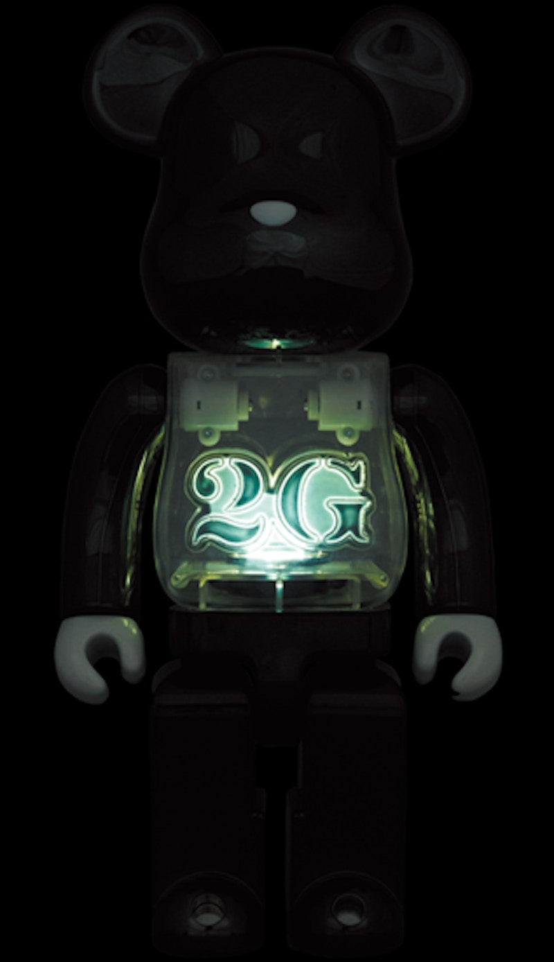 Bearbrick 2G Exclusive 2G Black Chrome 100% & 400% Set
