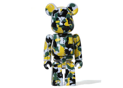 Bearbrick A Bathing Ape 28th Anniversary Camo #1 100% Green/Yellow