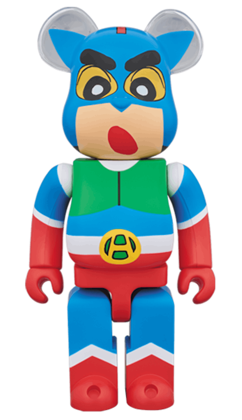 Bearbrick Action Masked Shin-chan 400% Blue