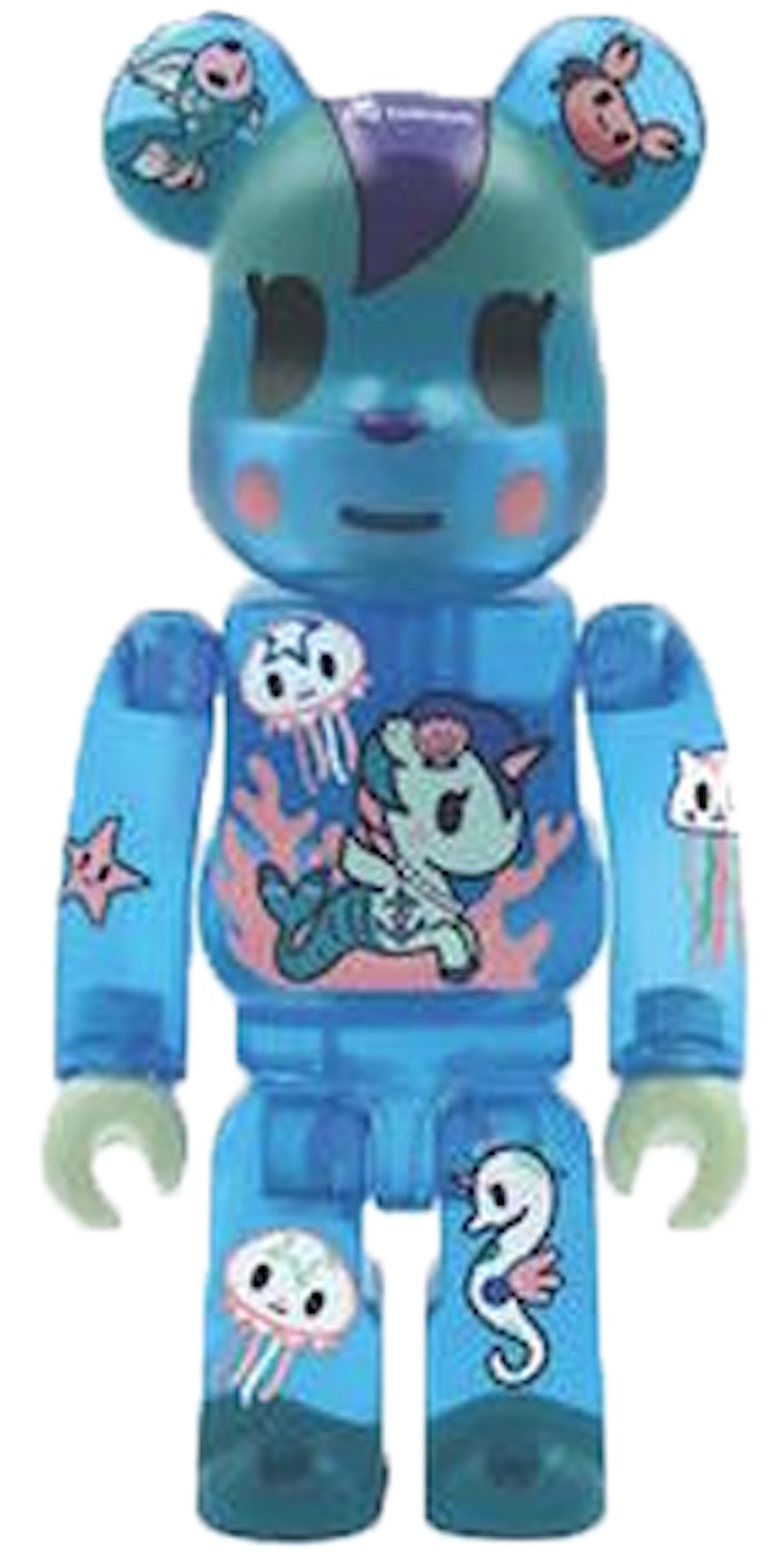 Bearbrick ActionCity x Tokidoki Mermicorno Sirena 400% Multi