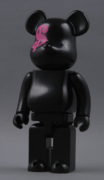 Bearbrick Andy Warhol by Hysteric Glamour 50% & 400% Set Black