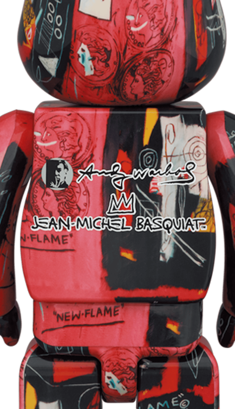 Bearbrick Andy Warhol x JEAN-MICHEL BASQUIAT #1 100% & 400% Set