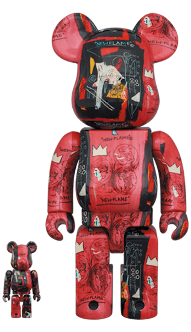 Bearbrick Andy Warhol x JEAN-MICHEL BASQUIAT #1 100% & 400% Set