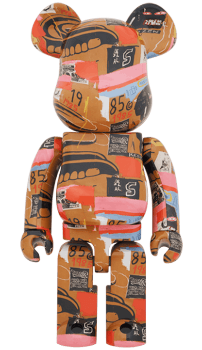 Bearbrick Andy Warhol x JEAN-MICHEL BASQUIAT #2 1000%