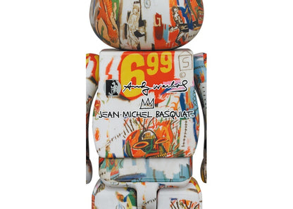 Bearbrick Andy Warhol x JEAN-MICHEL BASQUIAT #4 1000%