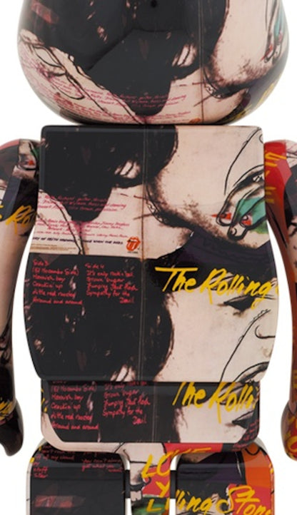 Bearbrick Andy Warhol x The Rolling Stones (Love You Live) 1000%