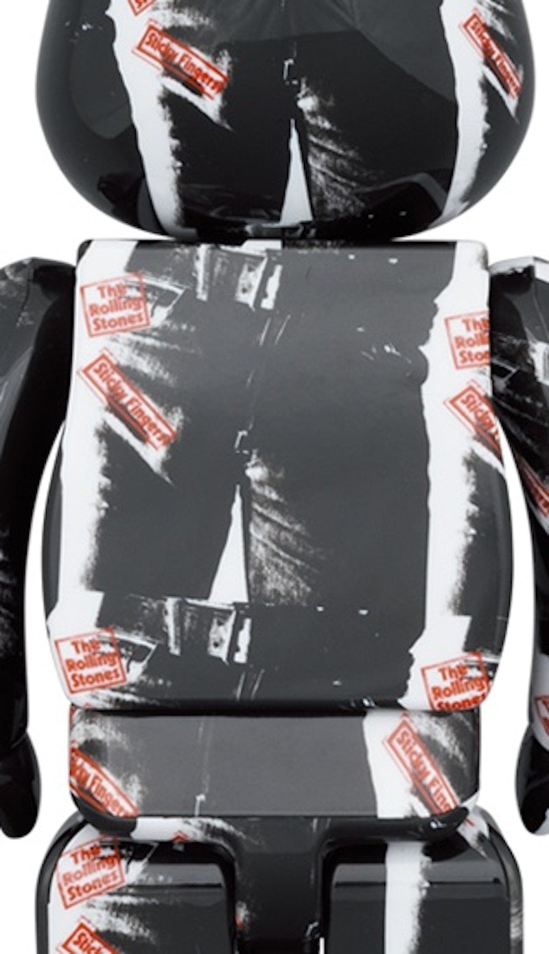 Bearbrick Andy Warhol x The Rolling Stones (Sticky Fingers) 100% & 400% Set