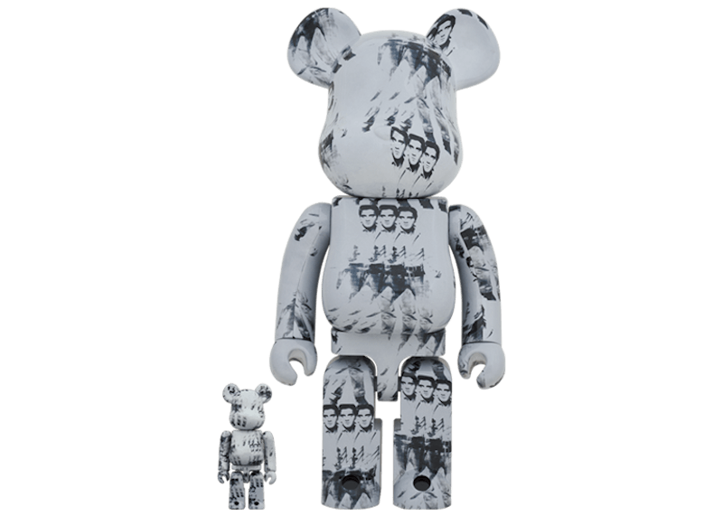 Bearbrick Andy Warhol's Elvis Presley 100% & 400% Set
