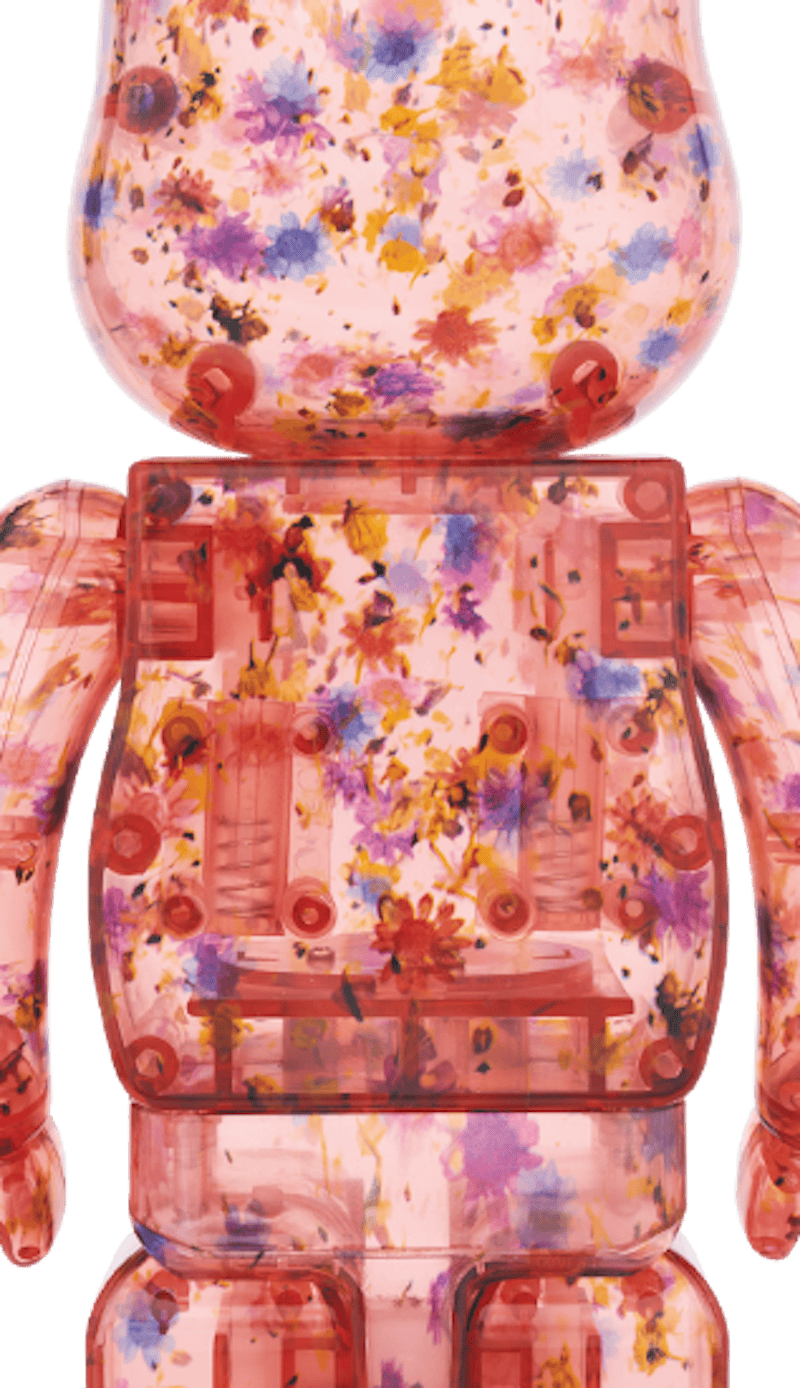 Bearbrick Anrealage (Clear Red ver.) 100% & 400% Set Red